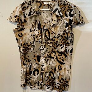 Women’s leopard print blouse